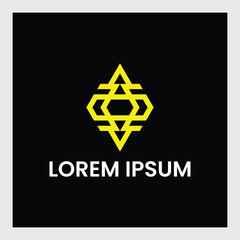 Obraz premium Awesome abstract logo of a triangle or letter A logo, this logo is great for various purposes.