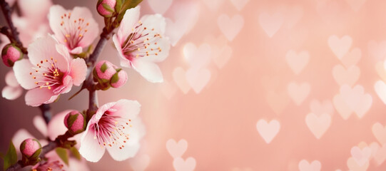 Fototapeta na wymiar Close-up Sakura Blossom. Big sakura flowers. Macro (Generative AI)