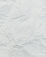 Abstract Paper texture Crumpled White paper or empty realistic crease sheet or empty canvas or paper surface. Grainy and empty smooth top view of a paper.