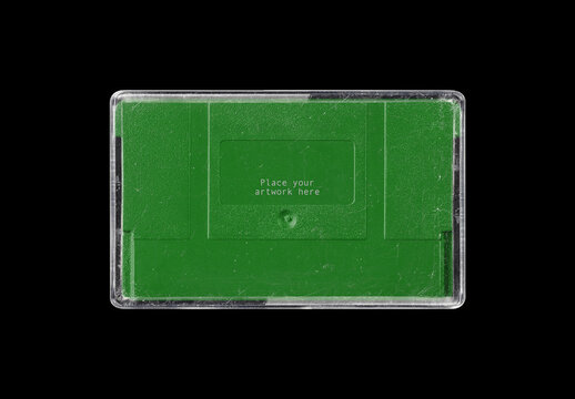 Cartridge Retro Rom Cart Game Console Mockup Template