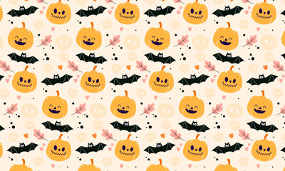 Hand Drawn Halloween Pattern 