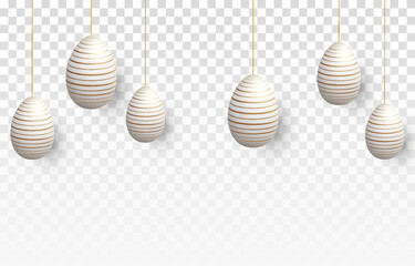 Vector Easter eggs png. Hanging Easter eggs png. Painted eggs. Holiday, Easter.