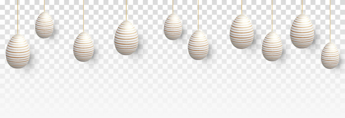 Vector Easter eggs png. Hanging Easter eggs png. Painted eggs. Holiday, Easter.