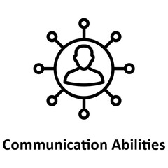 Capability, communication  Vector Icon which can easily modify or edit

