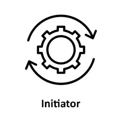 Beginning, cogwheel Vector Icon which can easily modify or edit

