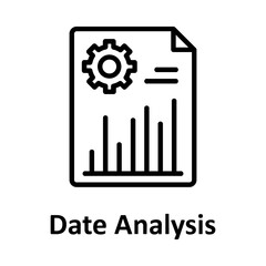 Data analysis, finance report Vector Icon which can easily modify or edit

