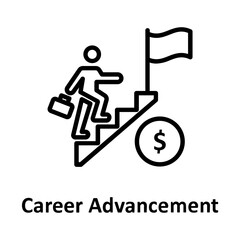 Advancement, career Vector Icon Fully Editable

