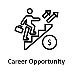 Advancement, career Vector Icon Fully Editable

