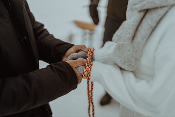 Winterhochzeit im Schnee
