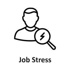 Occupational stress, pressure Vector Icon which can easily modify or edit

