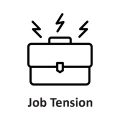 Job tension, portfolio Vector Icon which can easily modify or edit


