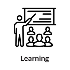 Classroom, learning Vector Icon which can easily modify or edit


