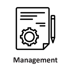Cogwheel, content management Vector Icon which can easily modify or edit
