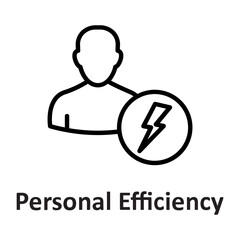 Efficiency, employee Vector Icon which can easily modify or edit

