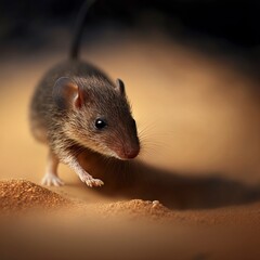 A Curious Shrew Scurrying Across the Lush Green Ground