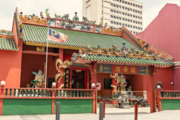 Obraz premium Guan Di Temple in Kuala Lumpur Chinatown, Malaysia