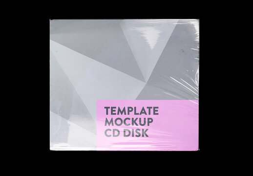 CD Disc Cover Case ROM Data Mockup Template