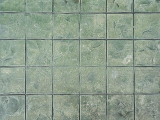 Abstract block green marble floor or wall texture background 