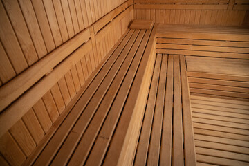 wooden sauna of a resort