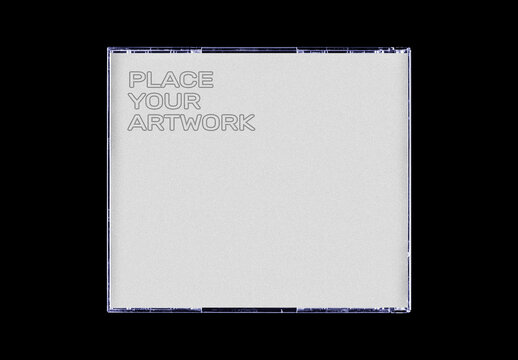 CD Disc Cover Case ROM Data Mockup Template