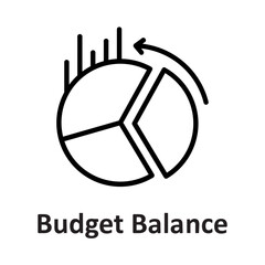 Analytics, budget balance Vector Icon

