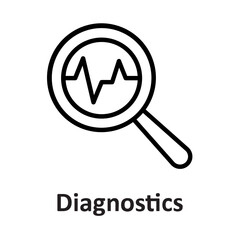 Analytics, diagnostics Vector Icon

