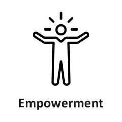 Empowerment, inspiration Vector Icon

