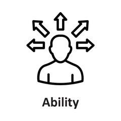 Ability, capability Vector Icon

