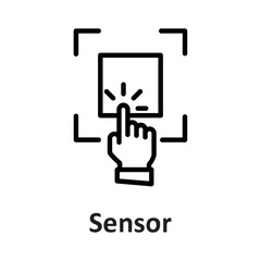 Biometric, finger Vector Icon

