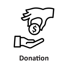 Aid, charity Vector Icon

