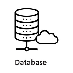 Database, network Vector Icon

