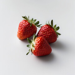 Strawberries White Background