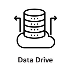 Big data, data drive Vector Icon

