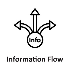 Flow, info Vector Icon

