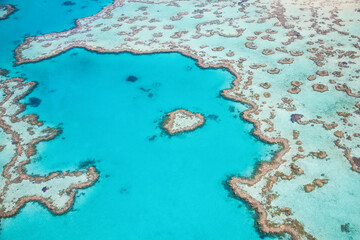 Great Barrier Reef with the Heart Reef