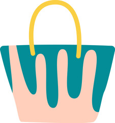 Bag flat icon Summer abstract element