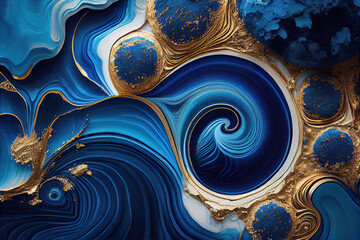 Style incorporates the swirls of marble or the ripples .Generative AI