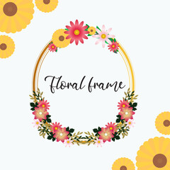 Floral Frame Background