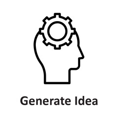 Creativity, generate idea Vector Icon

