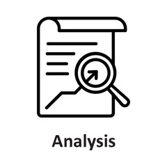 Analysis, analysis and reporting Vector Icon

