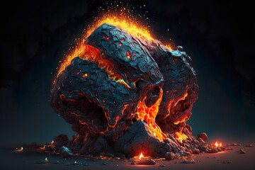 burning rock
