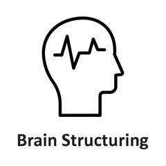 rain, brain structuring Vector Icon

