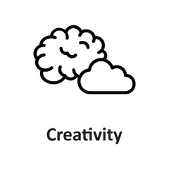 Brain, creativity Vector Icon


