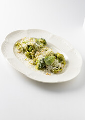 italian pasta with various sauces on a plate