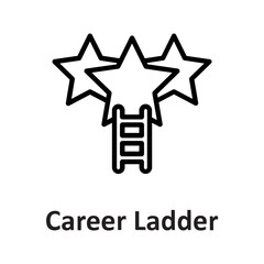 Career ladder, ladder, Vector Icon
