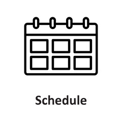 Calendar, date Vector Icon

