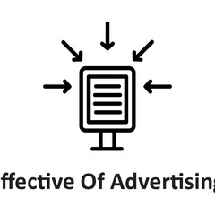 Advertising, effective of advertising Vector Icon

