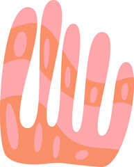 Summer plant abstract element flat icon Floral design