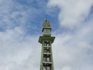 Banjarbaru great mosque tower top