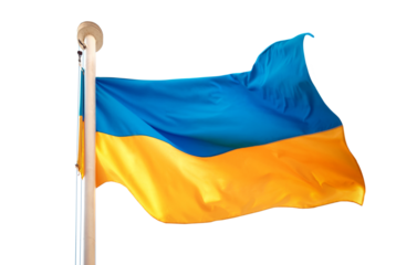 Ukraine flag, Ukrainian flag in PNG isolated on transparent background